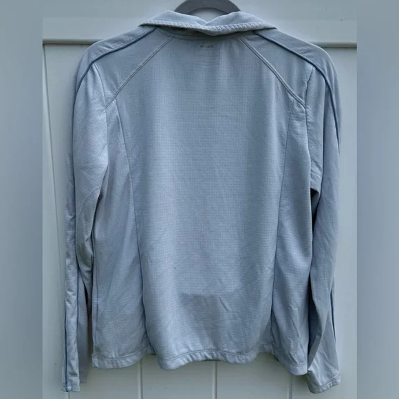 Mondetta Wonen’s Lightweight Sky Blue Quarter-Zip Pullover Shirt Size Large NWOT - Picture 13 of 14